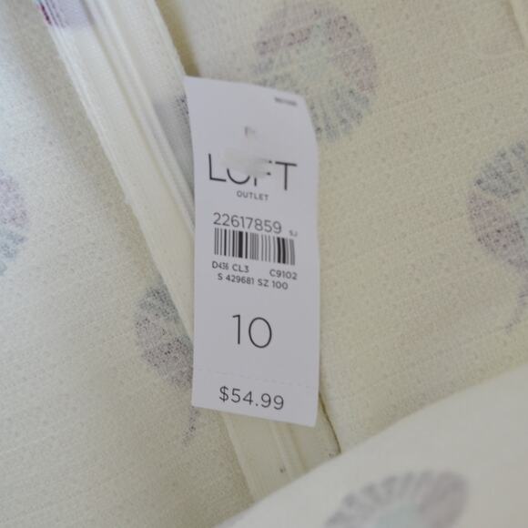 NWT LOFT Pencil Skirt Patterned Size 10 - Picture 2 of 4